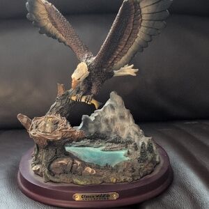 Majestic Eagle in Flight Sculpture